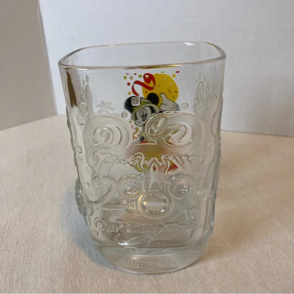 McDonald’s Disney Millennium 2000 Mickey Mouse Celebration Glass Tumbler
